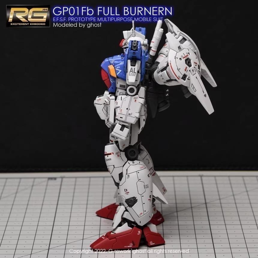 [BUOCO] 炎水貼 GHOST RG 1/144 #13 GP01Fb GP01 全方位推進型 宇宙型 螢光水貼-細節圖9