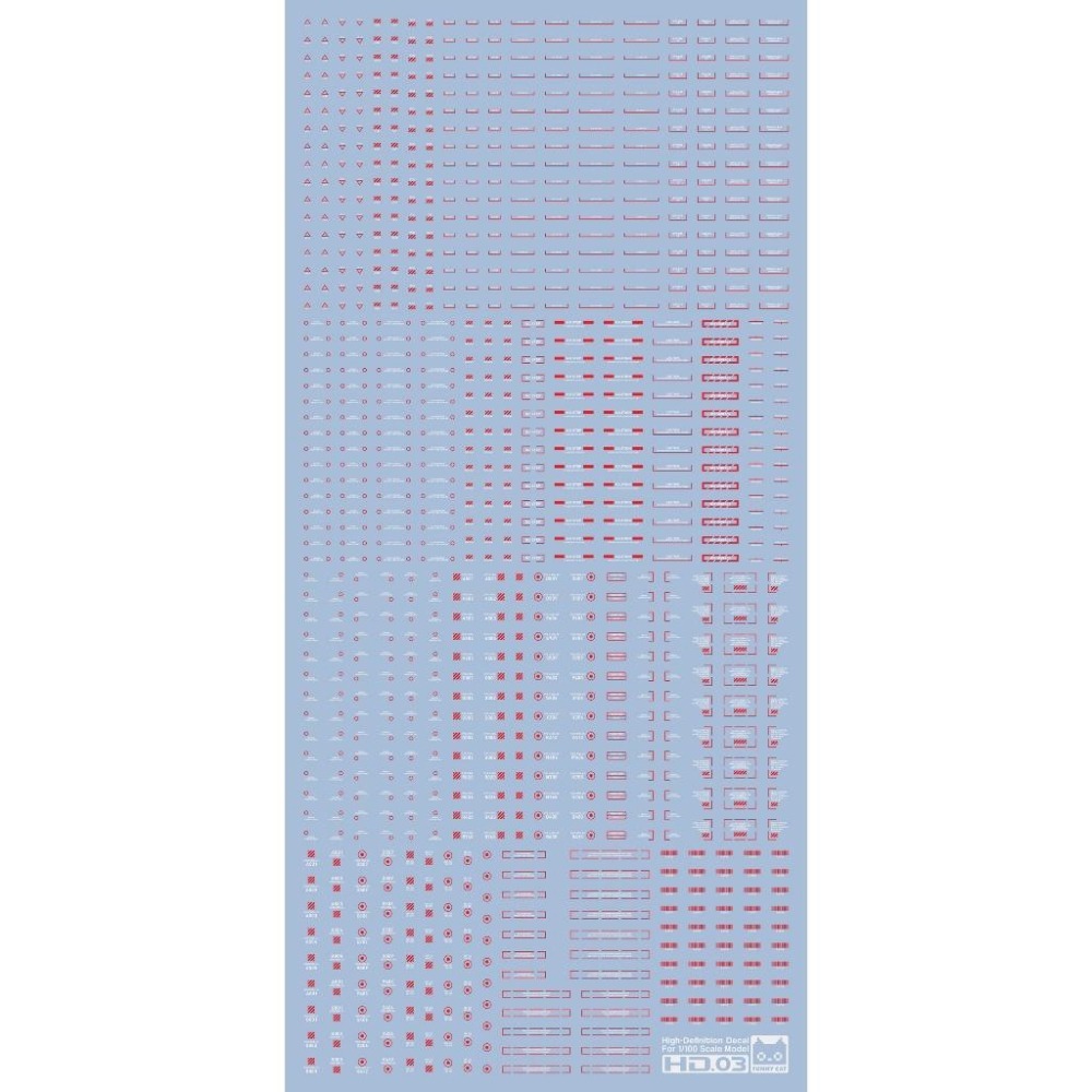 [BUOCO] 方貓 HD高解析通用水貼 (1/100) - HD01/03/05 雙色系列 (紅白/紅灰) - 警示標-細節圖4