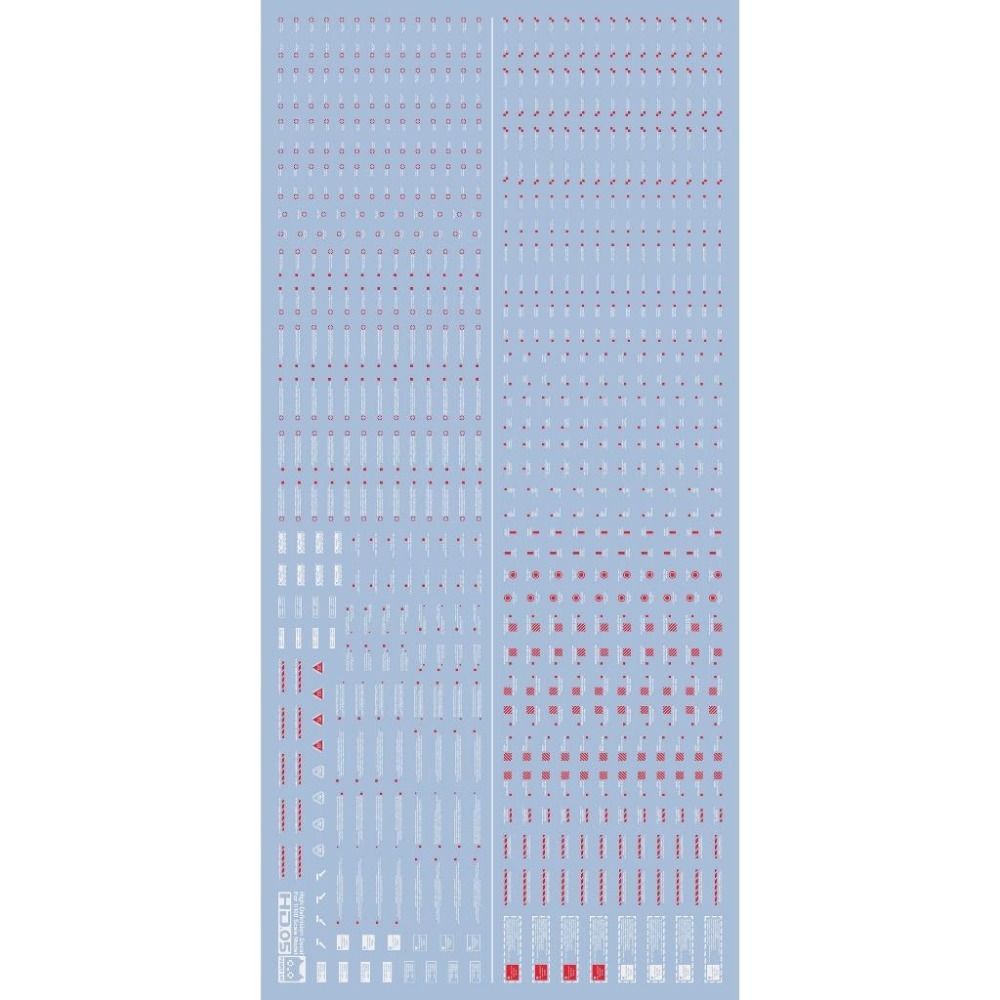 [BUOCO] 方貓 HD高解析通用水貼 (1/100) - HD01/03/05 雙色系列 (紅白/紅灰) - 警示標-細節圖6