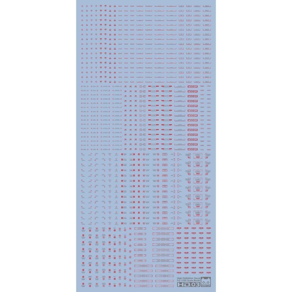 [BUOCO] EVO 方貓 HD高解析 通用水貼 (1/100) - HD01/03/05 雙色系列 (紅白/紅灰)-細節圖5