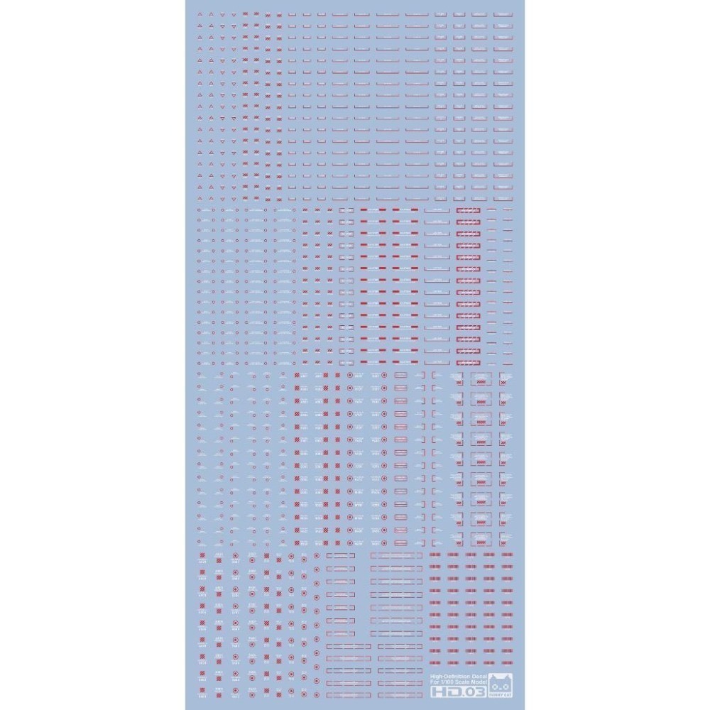 [BUOCO] EVO 方貓 HD高解析 通用水貼 (1/100) - HD01/03/05 雙色系列 (紅白/紅灰)-細節圖4