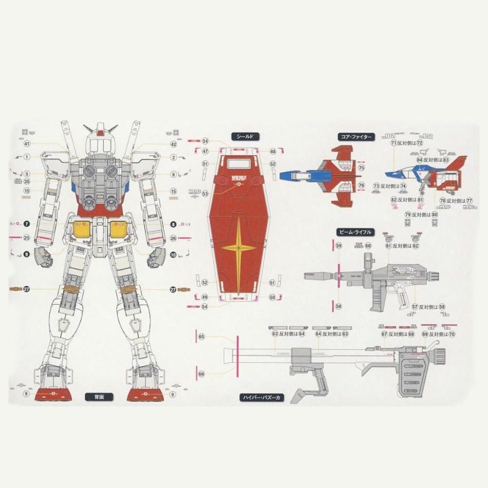 [BUOCO] EVO RG-01 RG 鋼彈 RX-78-2 專用螢光水貼 (1/144) - 阿姆羅 ver.1.0-細節圖3