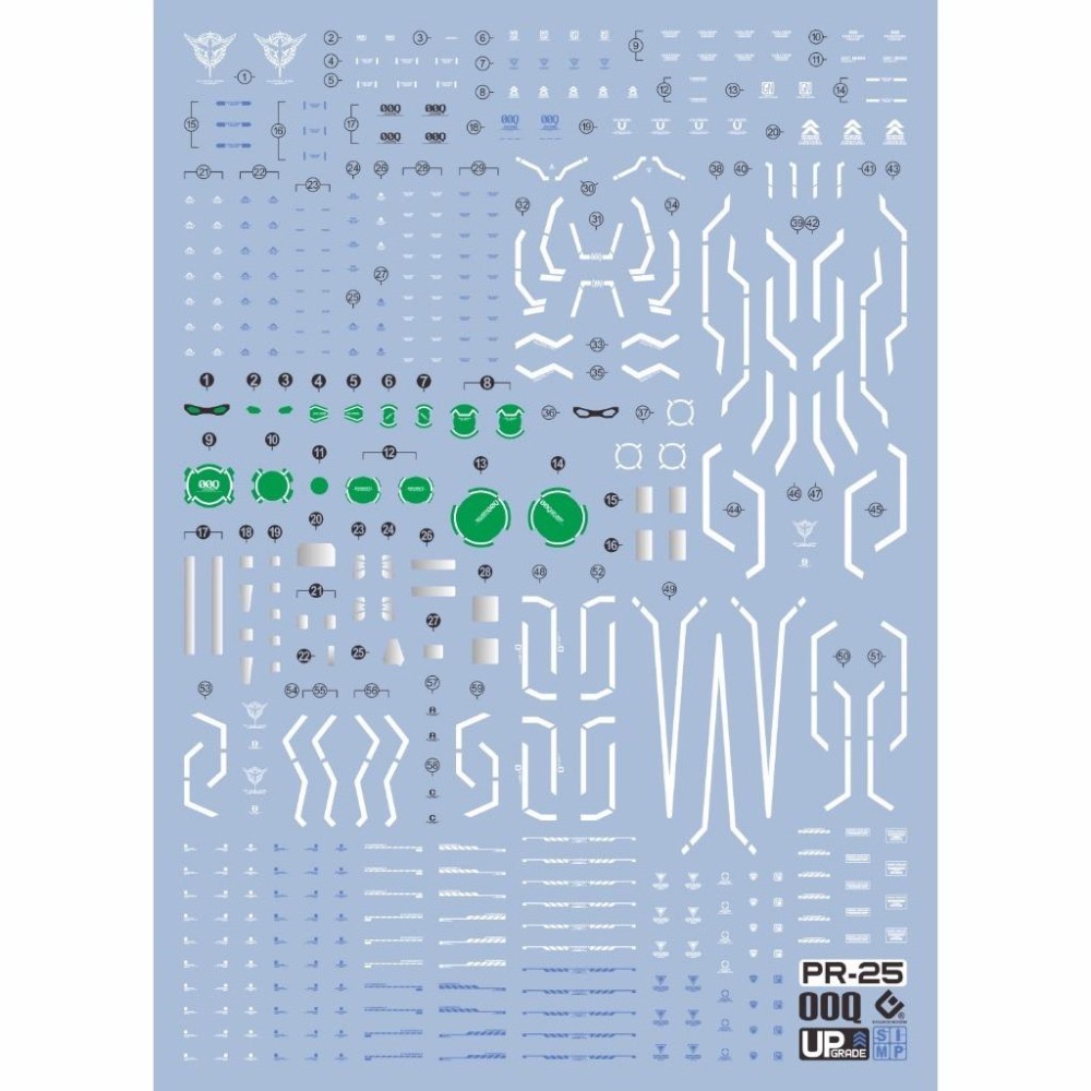 [BUOCO] EVO PR-25 RG 00Q 量子型 & 全刃式 (Full Saber) 螢光水貼 Qan [T]-細節圖2