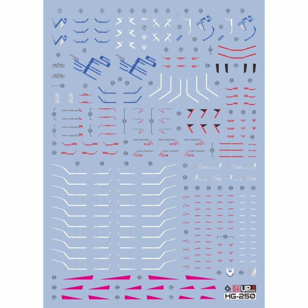 [BUOCO] EVO HG-250 SEED FREEDOM 全能攻擊自由 燙金+螢光水貼 (1/144）布都御魂-細節圖2