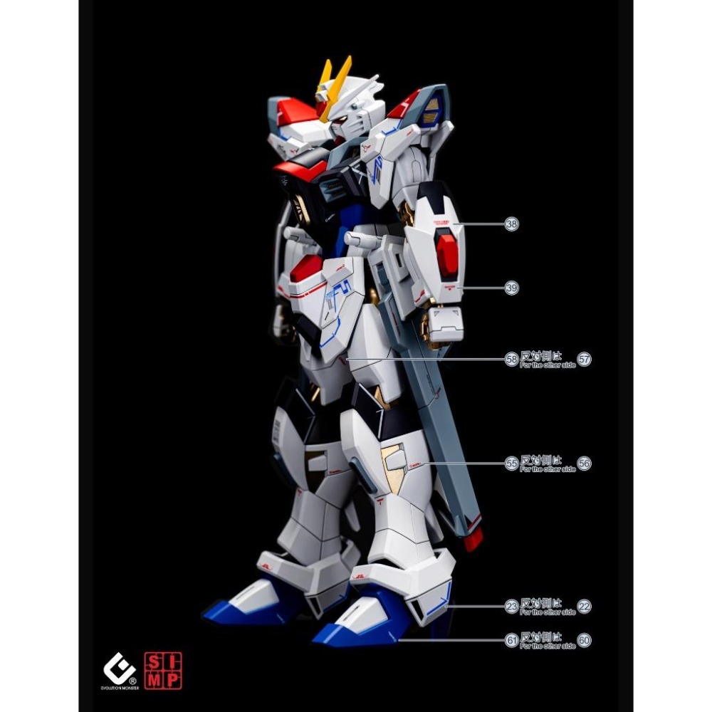 [BUOCO] EVO HG-250 SEED FREEDOM 全能攻擊自由 燙金+螢光水貼 (1/144）布都御魂-細節圖6