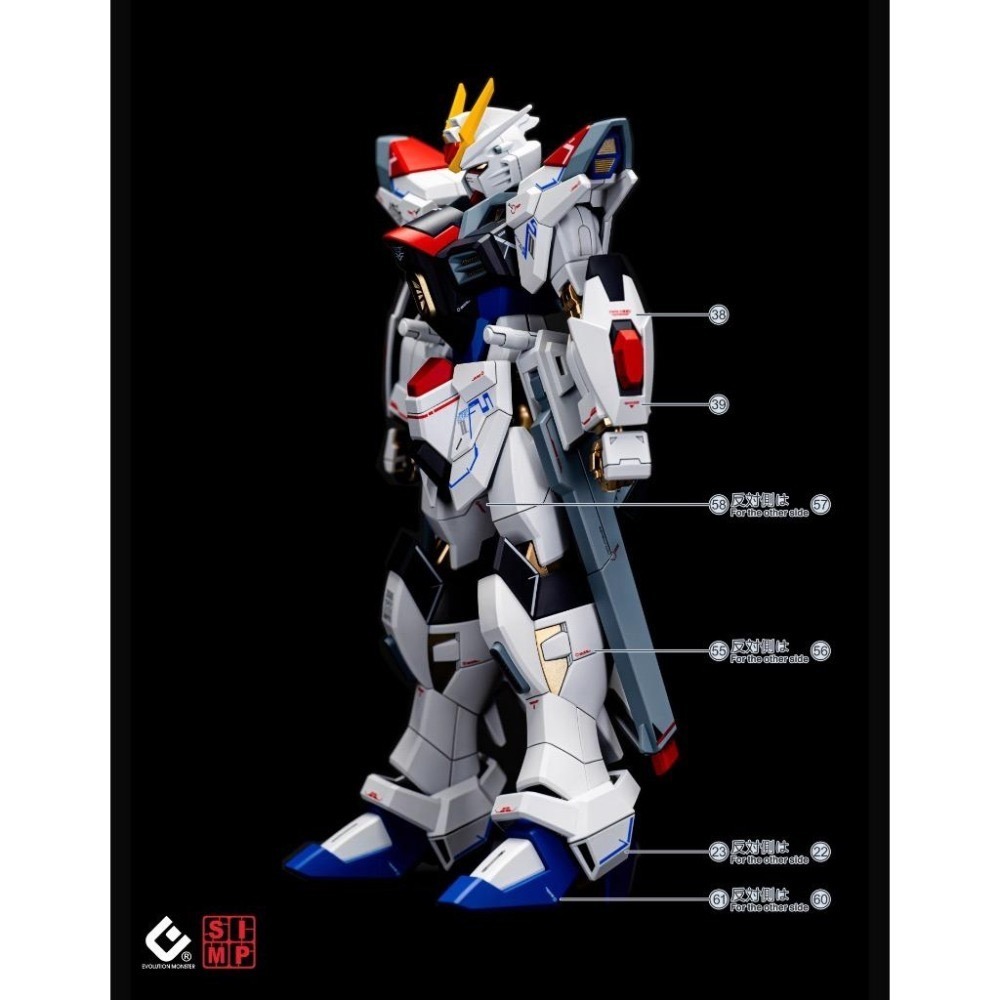 [BUOCO] EVO HG-250 SEED FREEDOM 全能攻擊自由 燙金+螢光水貼 (1/144）布都御魂-細節圖6