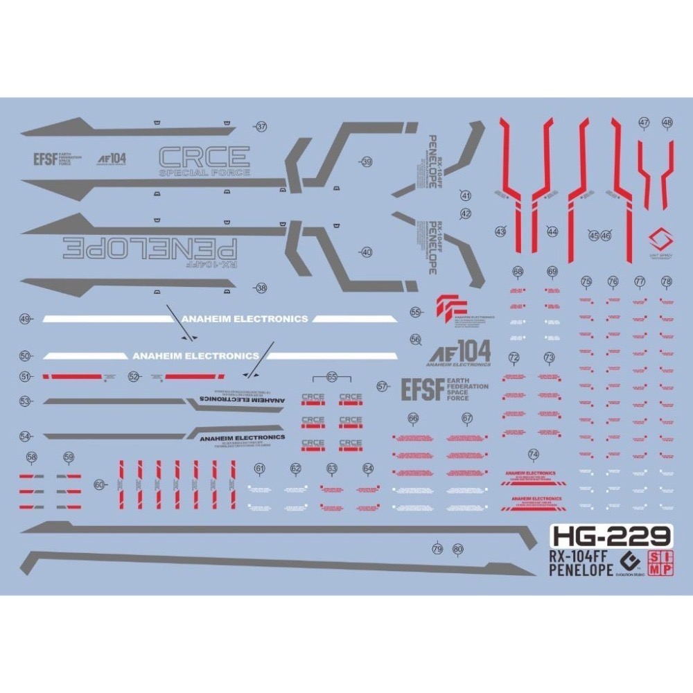 [BUOCO] EVO HG-229 閃光的哈薩威 潘娜洛普 螢光水貼 (1/144) - 潘妮洛普 / 大白鵝 /-細節圖3