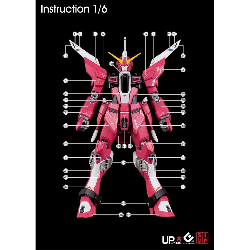 [BUOCO] EVO HG-251 SEED FREEDOM 無限正義鋼彈貳式 螢光水貼 (1/144)  ｜ 阿斯蘭-細節圖8