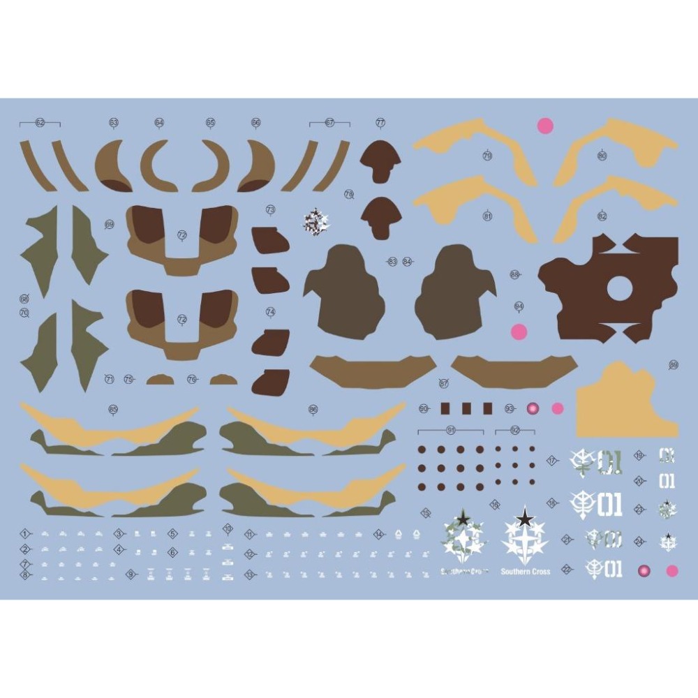 [BUOCO] EVO HG-G05 HG 南十字星薩克 (艾格巴/尚昊) & 德安之島專用薩克 3合1 螢光水貼-細節圖3