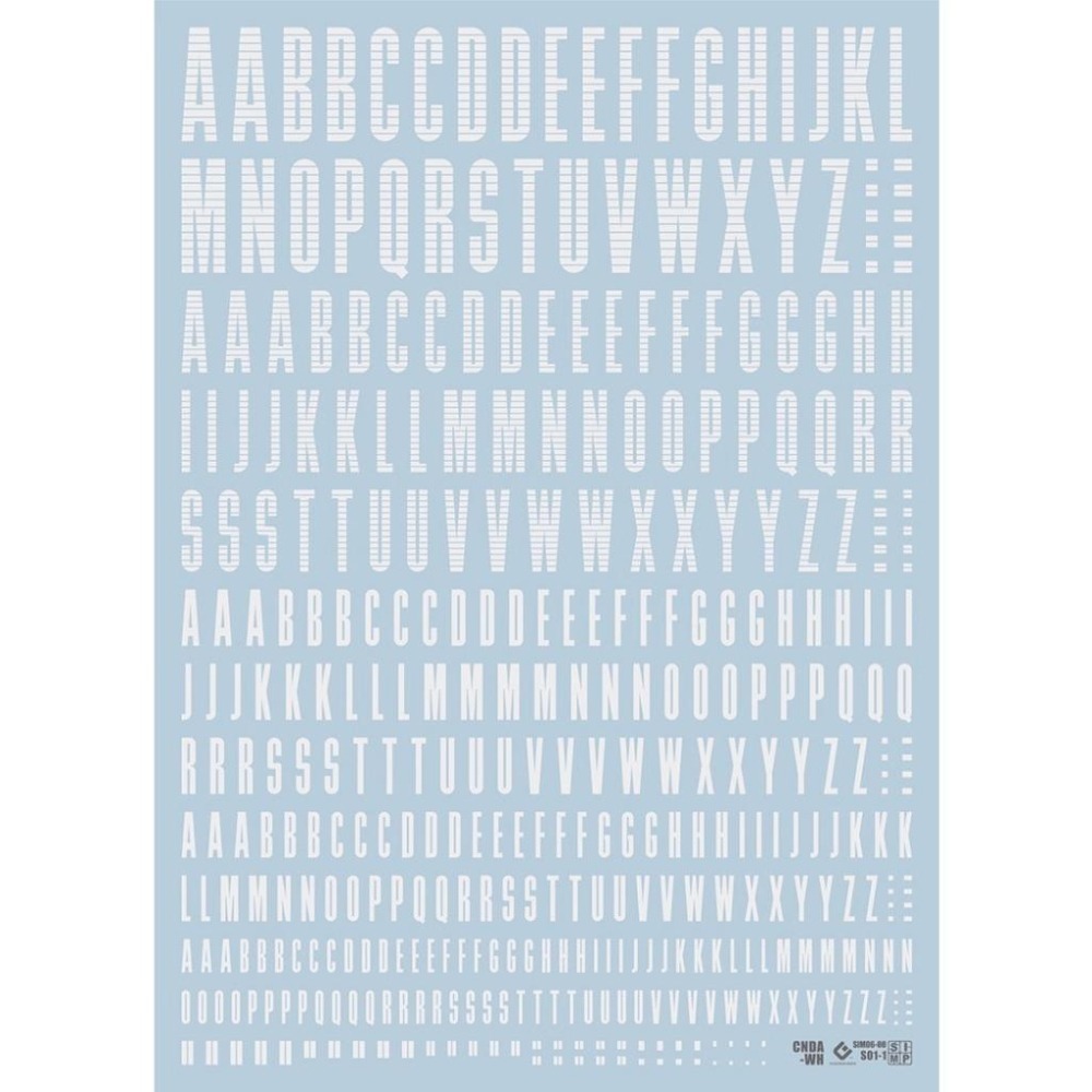 [BUOCO] EVO 通用軍事編碼水貼 HIQ/CND風格 (字母/數字) - 通用水貼 / 自定義番號 / 改造專用-細節圖3