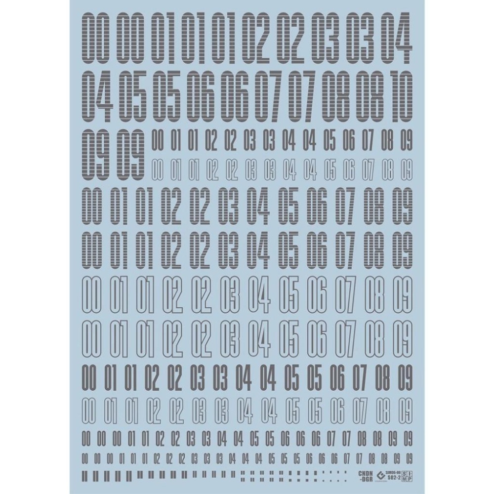 [BUOCO] EVO 通用軍事編碼水貼 HIQ/CND風格 (字母/數字) - 通用水貼 / 自定義番號 / 改造專用-細節圖4