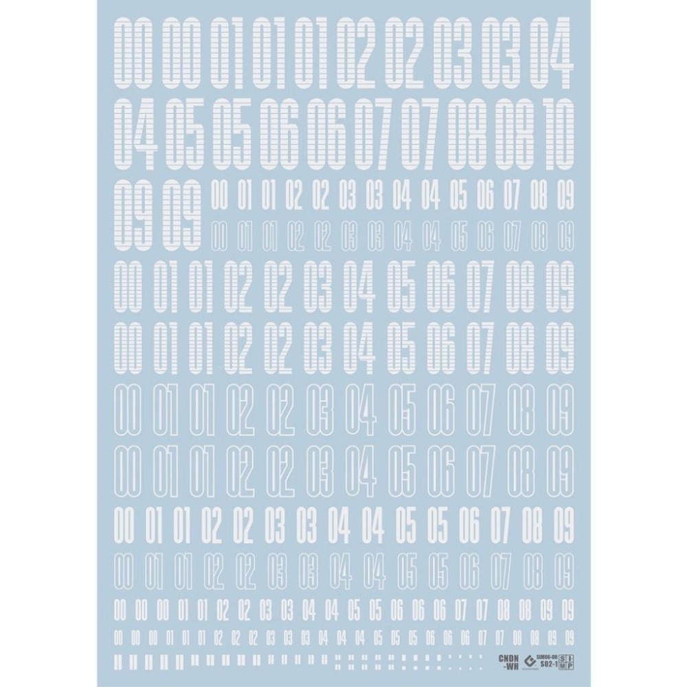 [BUOCO] EVO 通用軍事編碼水貼 HIQ/CND風格 (字母/數字) - 通用水貼 / 自定義番號 / 改造專用-細節圖5