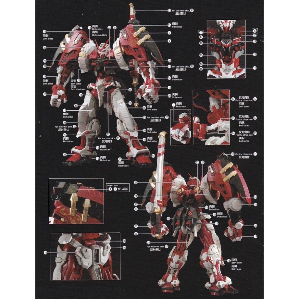 [BUOCO] EVO HIRM 異端鋼彈紅色機 / 高出力型 (猩猩臂) 專用螢光水貼 (HIRM-4) - 羅·裘爾-細節圖3