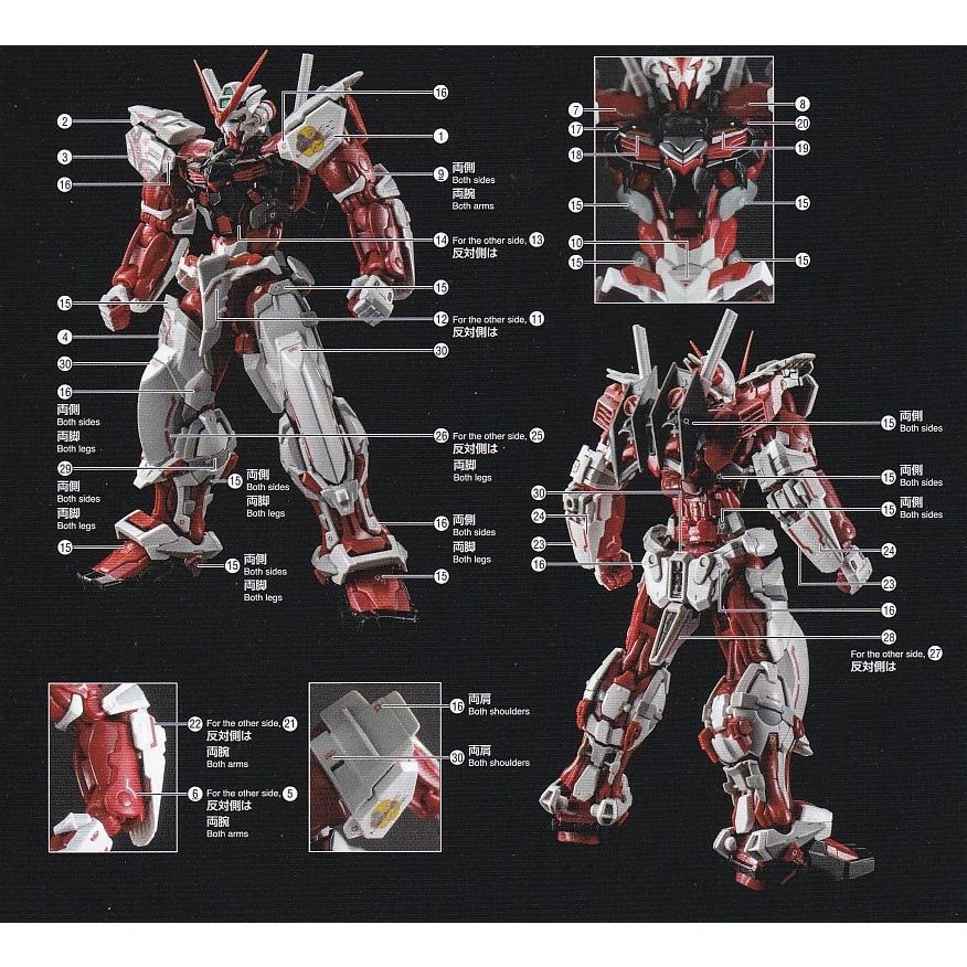 [BUOCO] EVO HIRM 異端鋼彈紅色機 / 高出力型 (猩猩臂) 專用螢光水貼 (HIRM-4) - 羅·裘爾-細節圖4