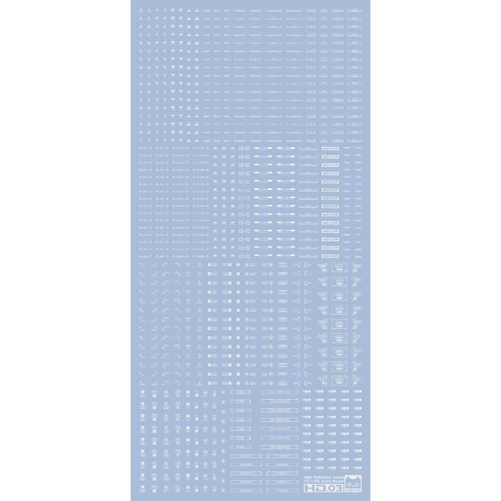 [BUOCO] EVO 方貓 高解析通用水貼 (1/100) - HD01/03/05 警示標語 / 幾何 / 長條標示-細節圖4