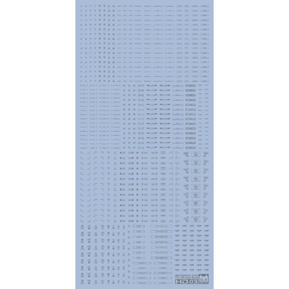 [BUOCO] EVO 方貓 高解析通用水貼 (1/100) - HD01/03/05 警示標語 / 幾何 / 長條標示-細節圖5