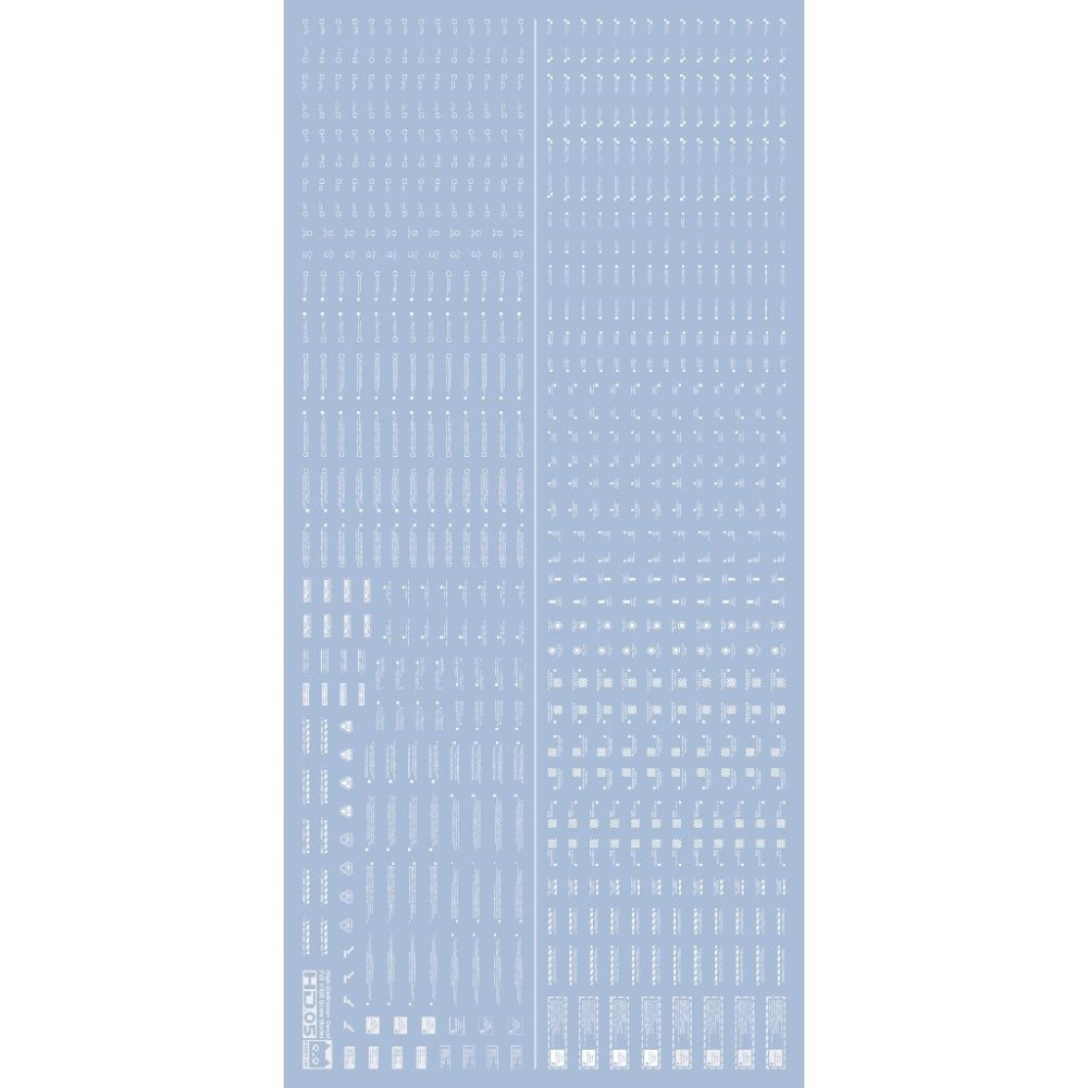 [BUOCO] EVO 方貓 高解析通用水貼 (1/100) - HD01/03/05 警示標語 / 幾何 / 長條標示-細節圖6