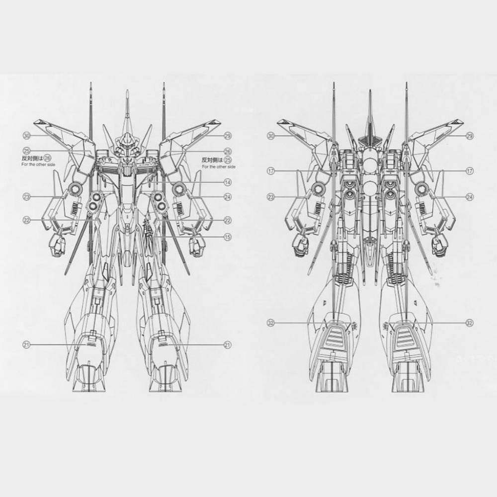 [BUOCO] EVO RE-RE06 RE/100 龍飛 (Bawoo) 專用螢光水貼 - 龍飛 ｜葛雷米 / 新吉翁-細節圖3
