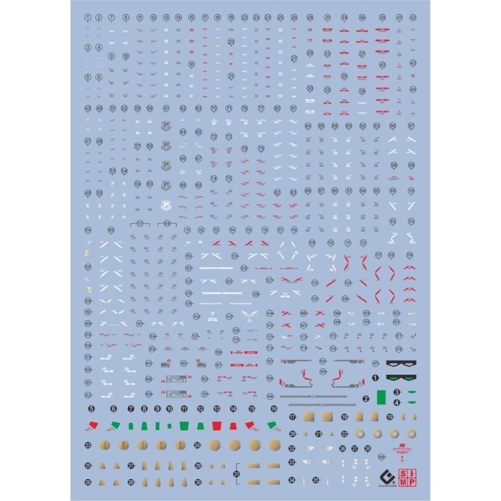 [BUOCO] EVO P-RG-V RG RX-93ff ν鋼彈 [福岡限定] 專用螢光水貼 (1/144) 福岡牛-細節圖2