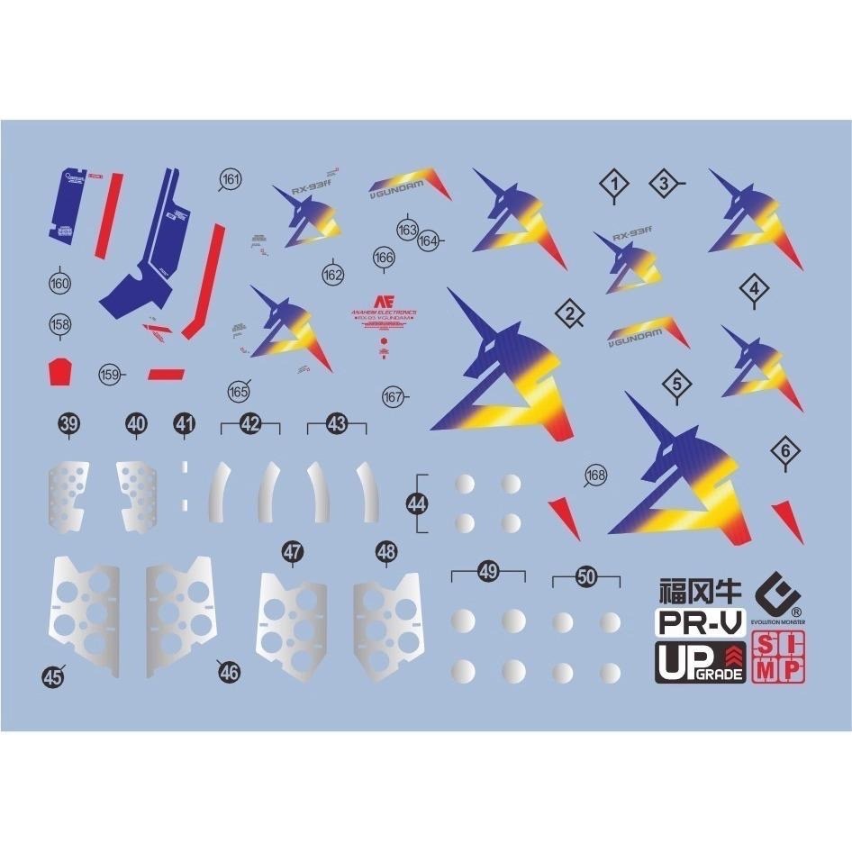 [BUOCO] EVO P-RG-V RG RX-93ff ν鋼彈 [福岡限定] 專用螢光水貼 (1/144) 福岡牛-細節圖3