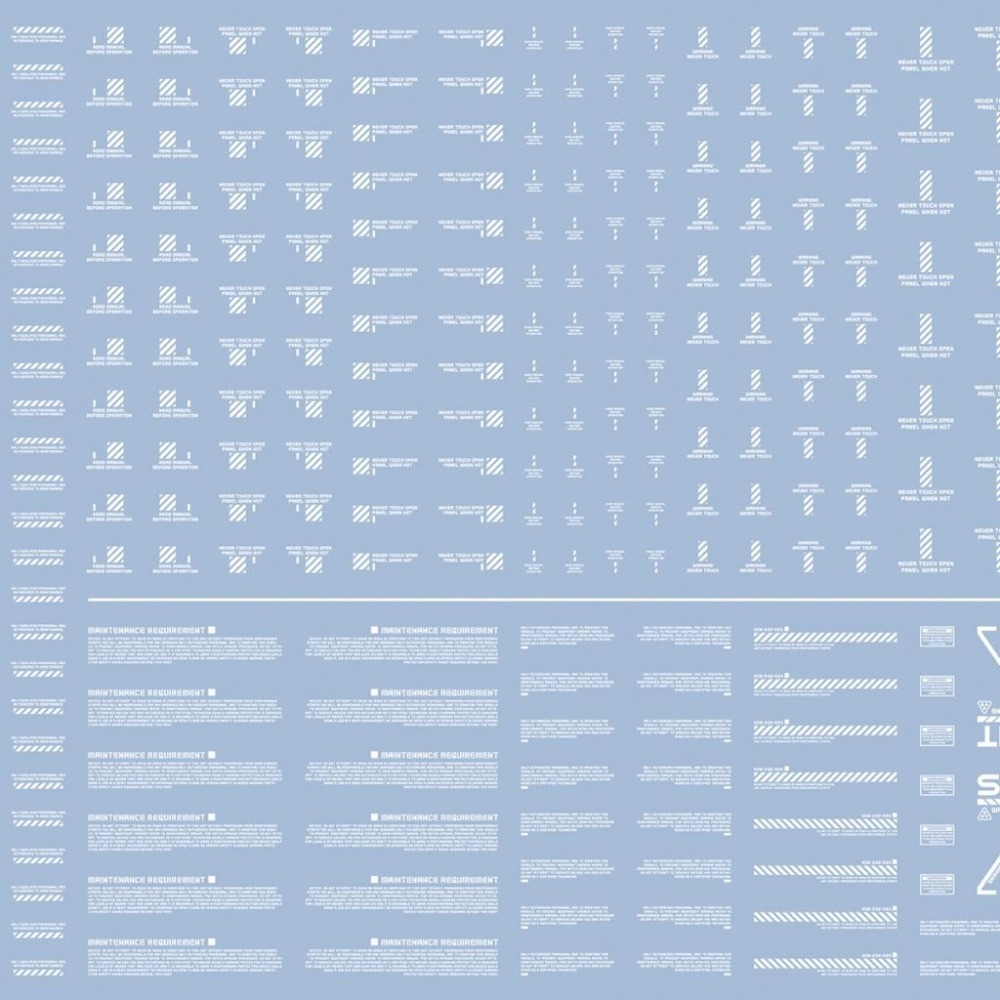 [BUOCO] EVO 方貓 HD高解析 通用水貼 (1/100) - HD07 / 武器庫 / 警示標語 / (白色)-細節圖3