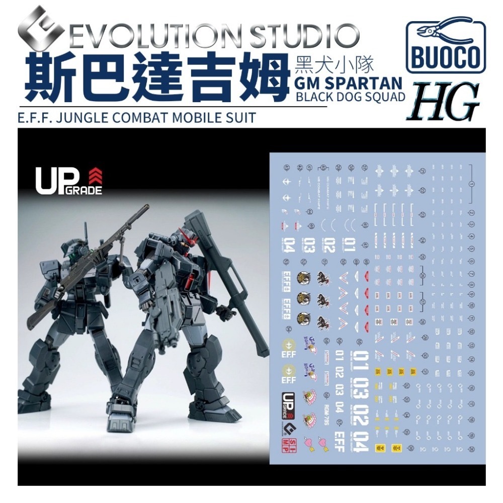 [BUOCO] EVO HG-79S 吉姆 斯巴達 專用水貼 (1/144) - RGM-79S / 地球聯邦軍 非螢光-規格圖8