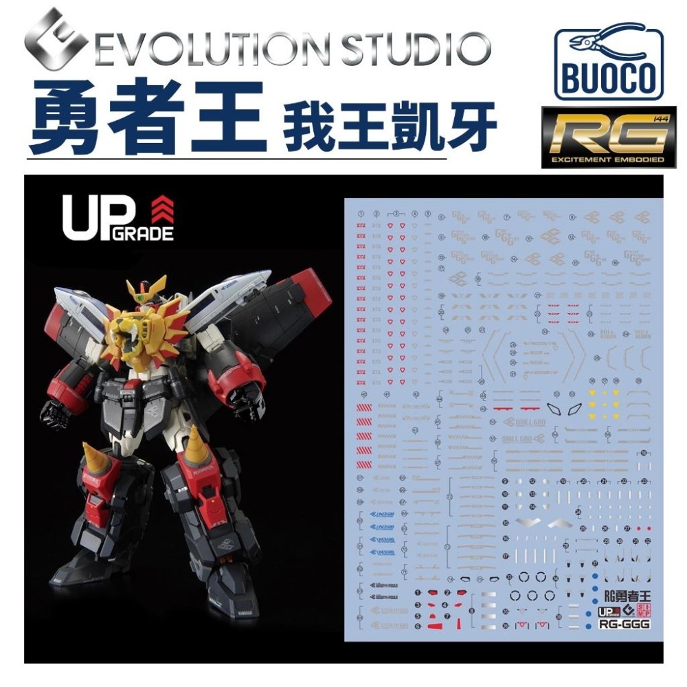BUOCO] EVO RG 高魯帝馬克 專用螢光水貼 - 我王凱牙 / 高魯帝鐵鎚 / 黃金雷神 / 高爾帝瑪格-細節圖3