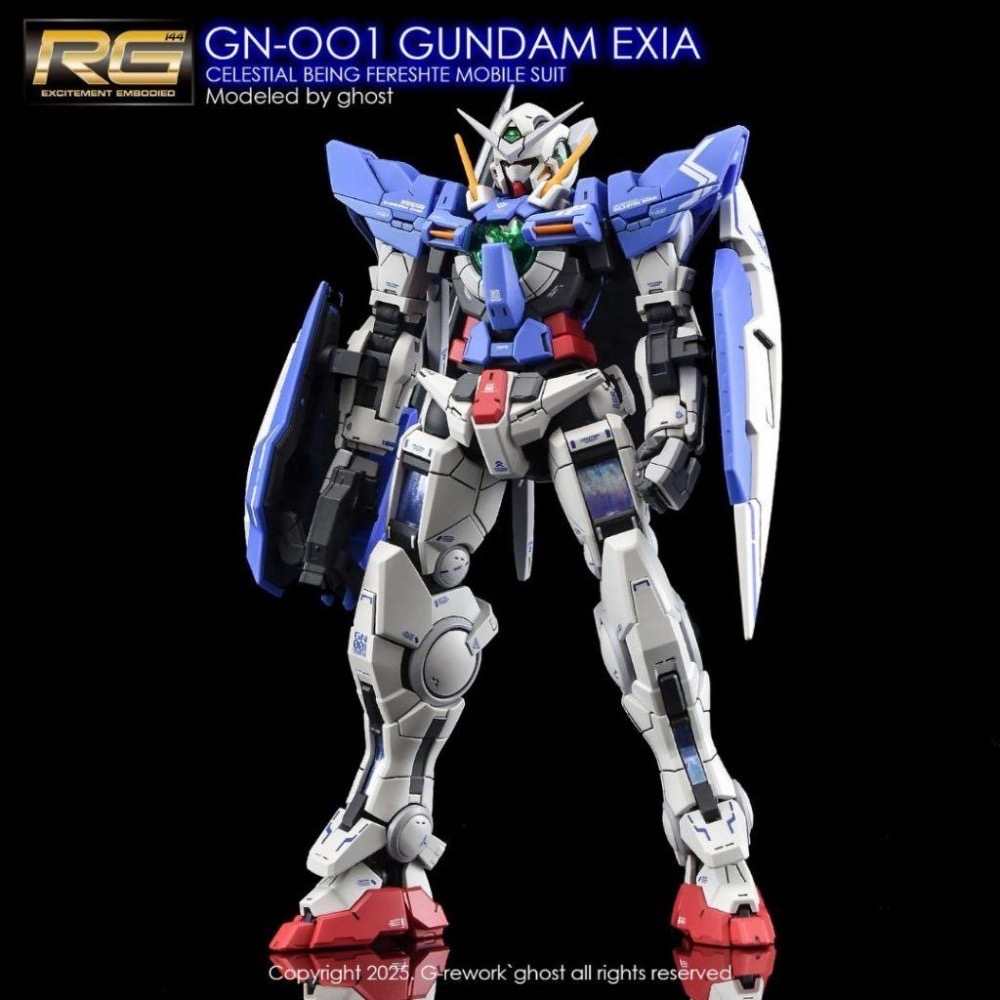 [BUOCO] 炎水貼 Ghost版 RG 能天使鋼彈 GUNDAM EXIA 專用螢光水貼 | 一般版 | GN-00-細節圖3