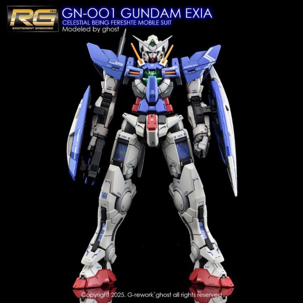 [BUOCO] 炎水貼 Ghost版 RG 能天使鋼彈 GUNDAM EXIA 專用螢光水貼 | 一般版 | GN-00-細節圖4