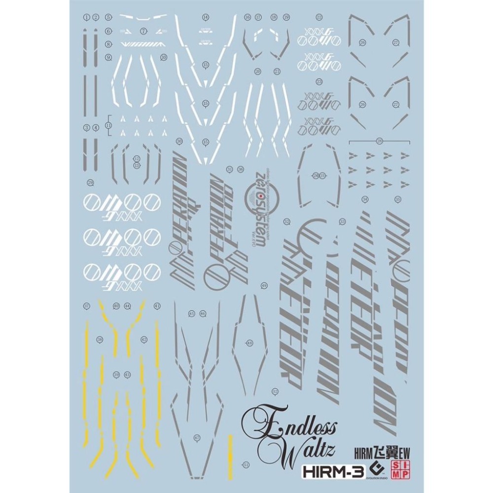 [BUOCO] EVO HIRM 飛翼鋼彈零式 EW 螢光水貼 (1/100) - 掉毛 / 天使鋼彈 / 無盡的華爾茲-細節圖2