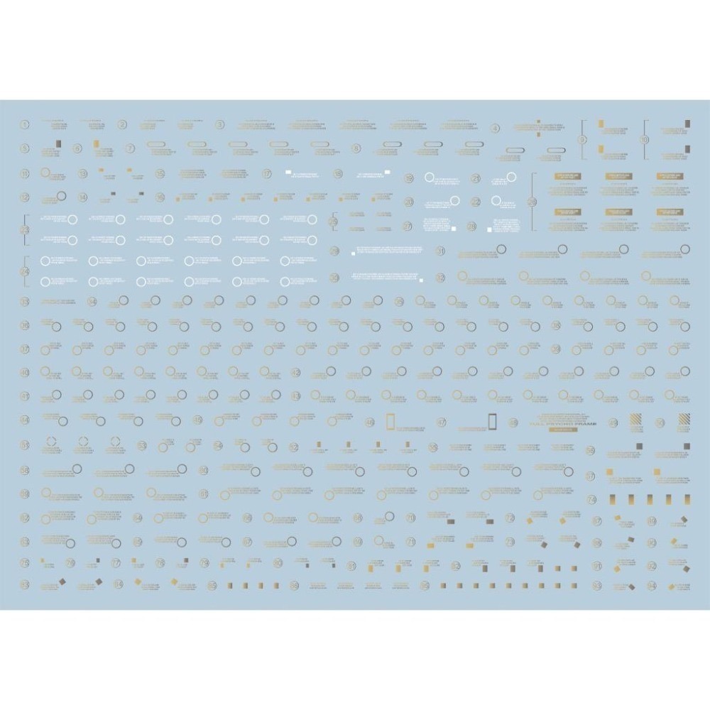 [BUOCO] EVO PG-16 PG 獨角獸鋼彈2號機 報喪女妖·諾恩 專用燙金水貼 (1/60)-細節圖5