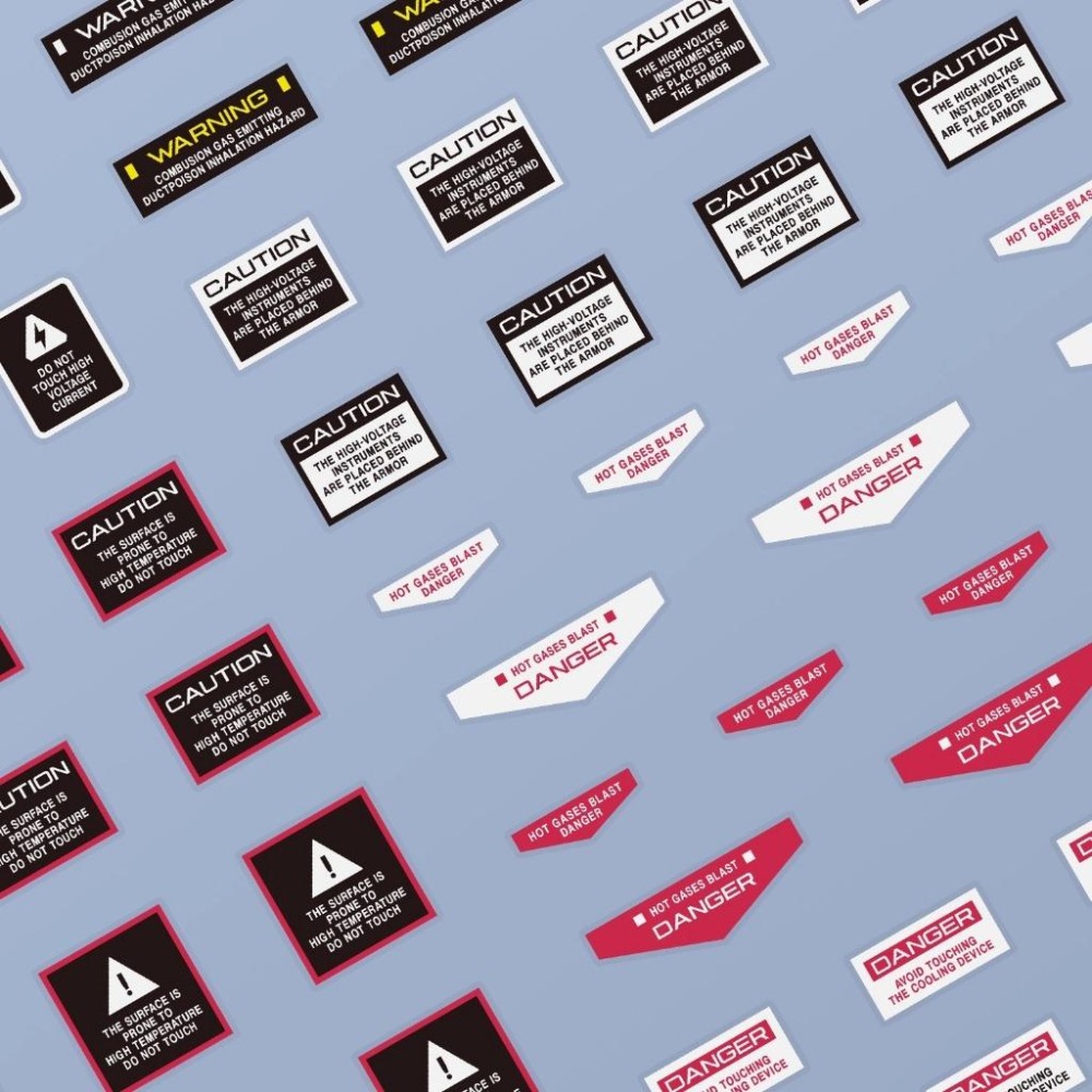 [BUOCO] EVO Monster系列 J-01 高解析通用警示水貼 (義大利Cartograf製) 1/100-細節圖3