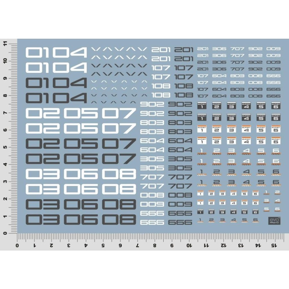 [BUOCO] EVO 通用軍事數字水貼 EXPD/TRD風格 (字母/數字) - 重工業方塊字 / 艦隊編號 通用水貼-細節圖4