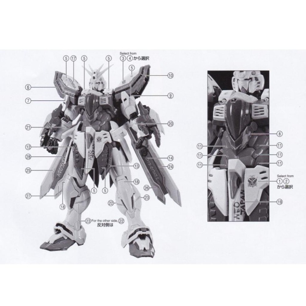 [BUOCO] EVO HIRM-01 HiRM 神鋼彈 專用螢光水貼 (1/100) - 多蒙 / 卡修 /GOD-細節圖3