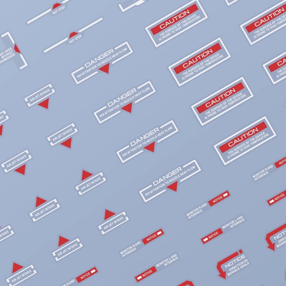 [BUOCO] EVO Monster系列 T-03 高解析雙色幾何水貼 (義大利Cartograf製) 1/100-細節圖3