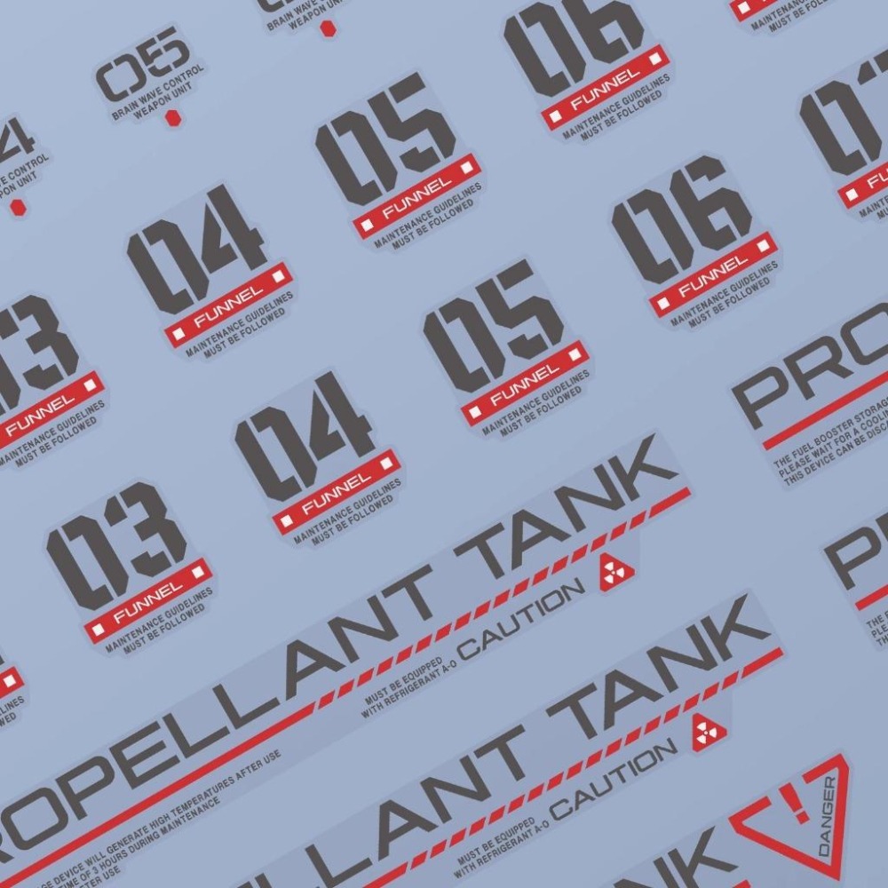 [BUOCO] EVO Monster系列 T-03 高解析雙色幾何水貼 (義大利Cartograf製) 1/100-細節圖5