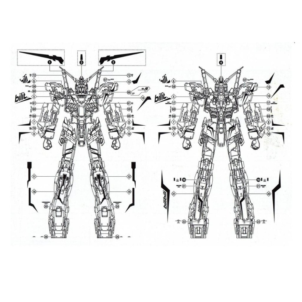 [BUOCO] EVO P-RG-41 RG 報喪女妖 命運女神 [覺醒版] 專用電鍍綠水貼 (含VN/BS擴充)-細節圖4