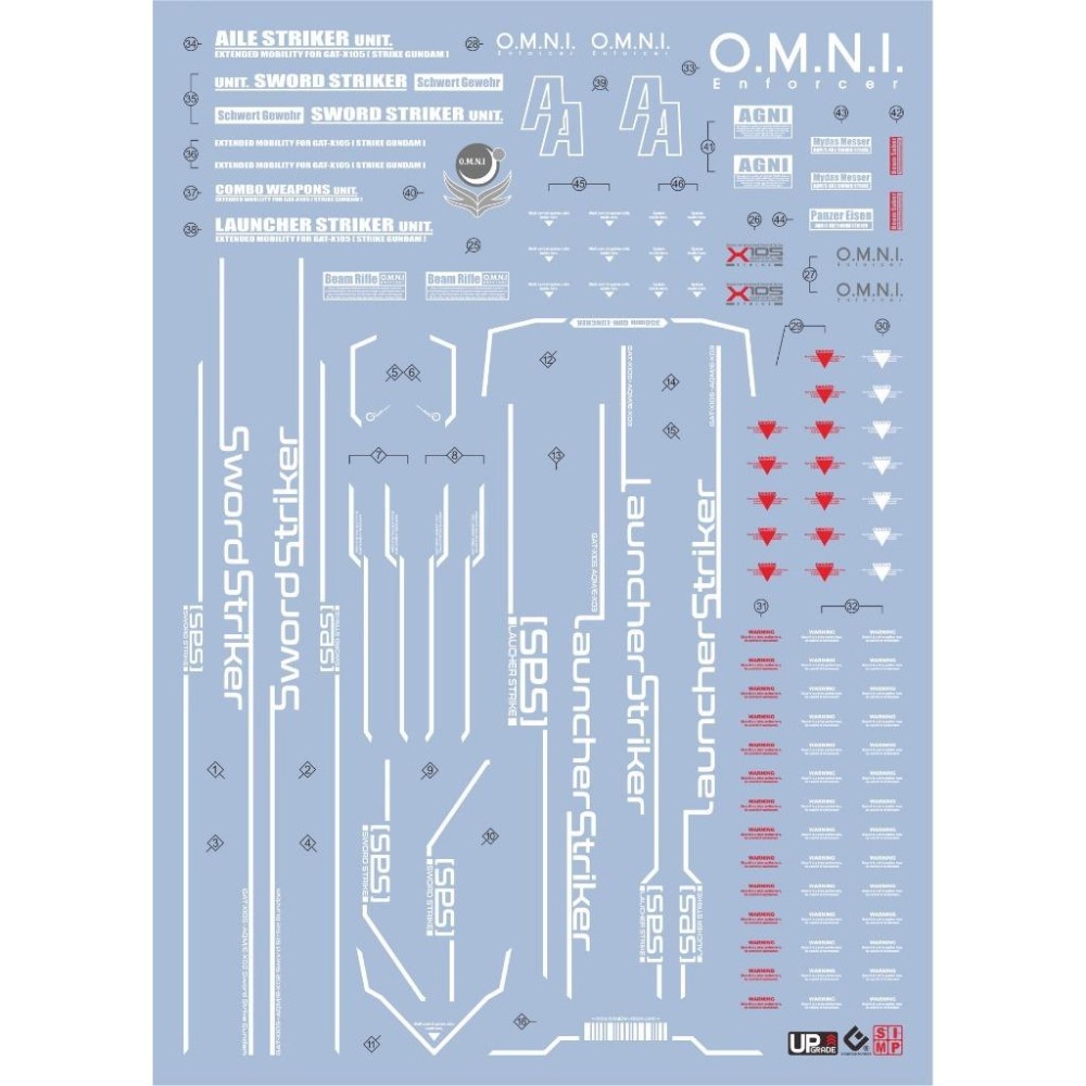 [BUOCO] EVO PG-19 PG 完美攻擊鋼彈 專用螢光水貼 (1/60) - / 巨劍 / 重砲 / 翔翼-細節圖6