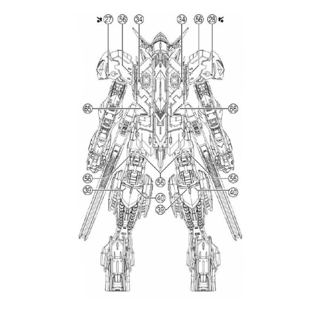 [BUOCO] EVO MG 1/100 獵魔鋼彈天狼型 專用螢光水貼 - 鐵華團 / 三日月 / 巴巴托斯 /-細節圖6