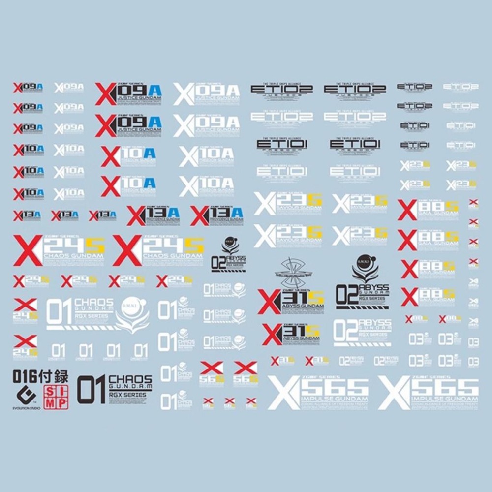 [BUOCO] EVO SEED/Destiny 系列 通用標誌水貼 (螢光版) - 自由 / 正義 / 命運 / 脈衝-細節圖3