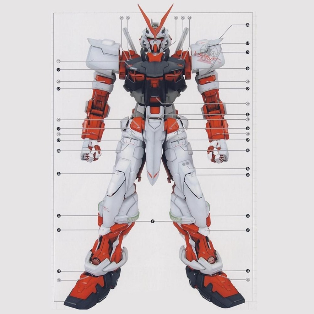 [BUOCO] EVO PG-12 PG 異端鋼彈紅色機 專用螢光水貼 (1/60) - 羅·裘爾 / 紅異端 /-細節圖3