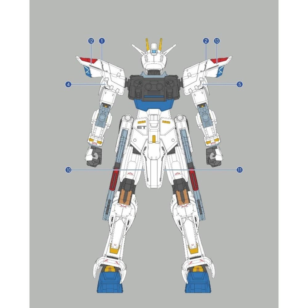 [BUOCO] EVO FM-FRS01 FM 1/100 自由鋼彈 Ver.GCP 專用螢光水貼 (上海立像版)-細節圖4