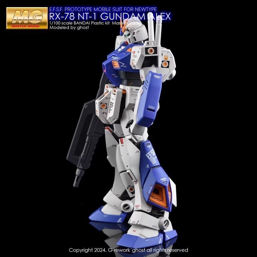 [BUOCO] 炎水貼 Ghost版 MG 1/100 RX-78 NT-1 Ver.2.0 Alex 艾力克斯鋼彈-細節圖9