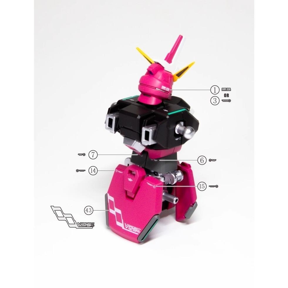 [BUOCO] EVO HG-231 SEED DESTINY X19A 無限正義鋼彈 螢光水貼  (1/144)-細節圖4