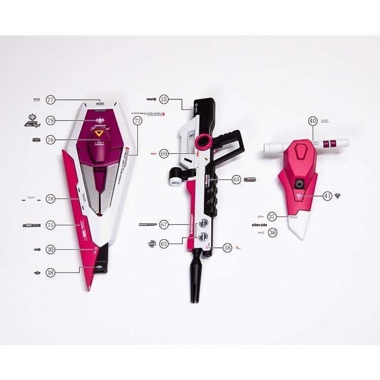 [BUOCO] EVO HG-231 SEED DESTINY X19A 無限正義鋼彈 螢光水貼  (1/144)-細節圖9