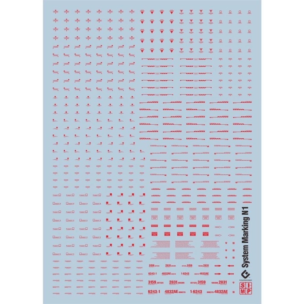 [BUOCO] EVO NAZCA 風格 高精度通用標誌水貼 (N1/N3) - 幾何線條 / 警示標語 / 通用水貼-細節圖3