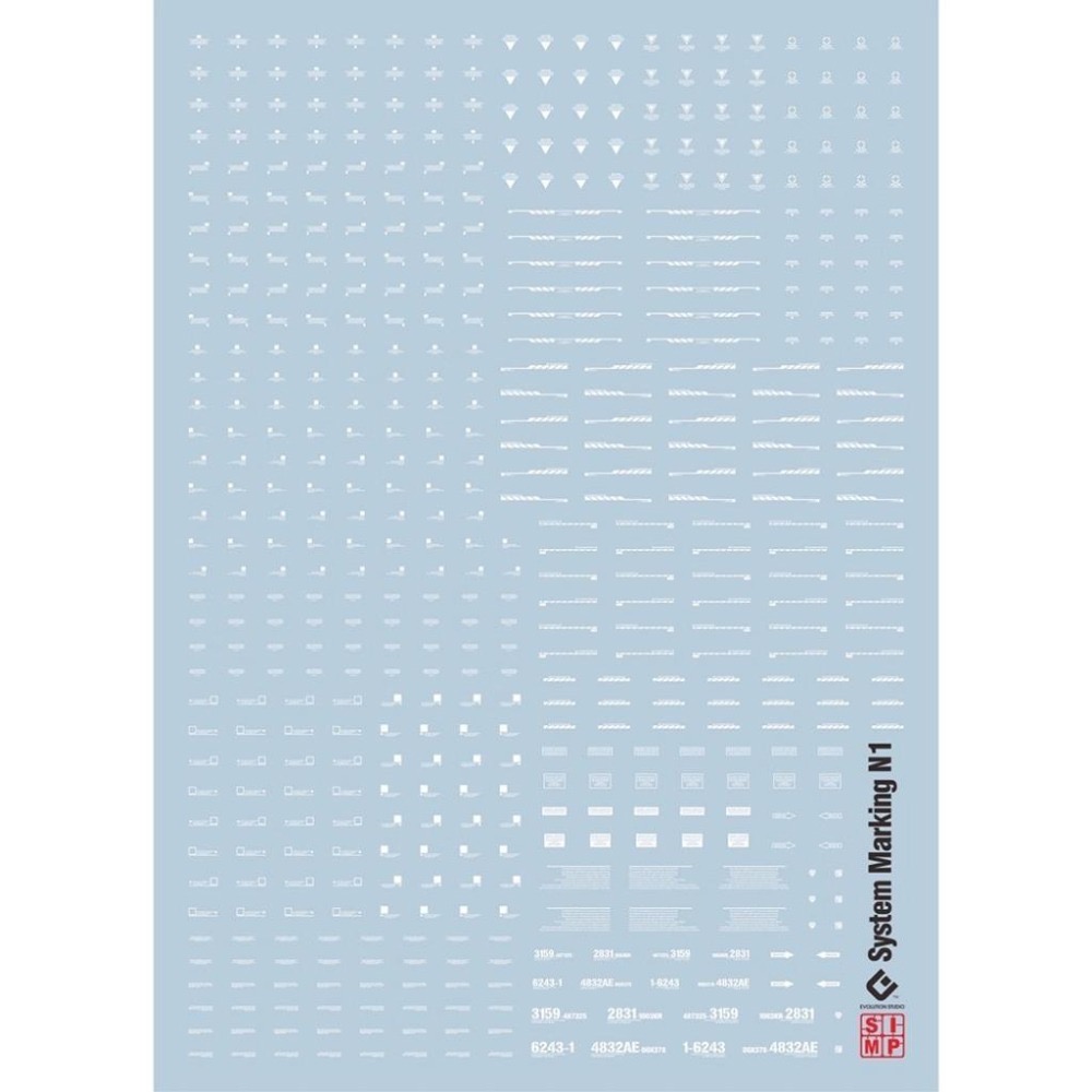 [BUOCO] EVO NAZCA 風格 高精度通用標誌水貼 (N1/N3) - 幾何線條 / 警示標語 / 通用水貼-細節圖4