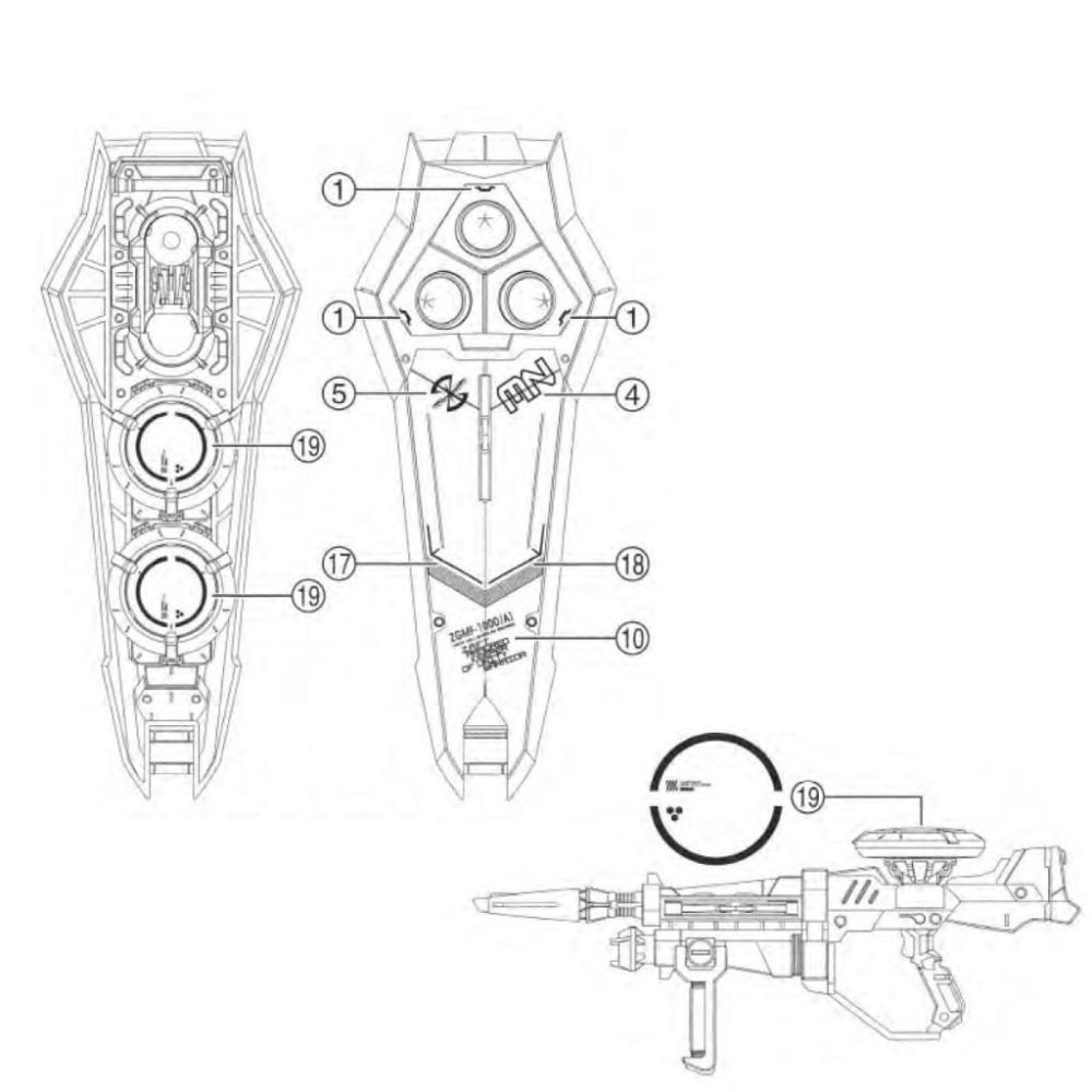 [BUOCO] EVO MG-209 SEED MG 砲擊型薩克戰士 薩克勇士 露娜瑪麗亞專用機 螢光水貼 1/100-細節圖6