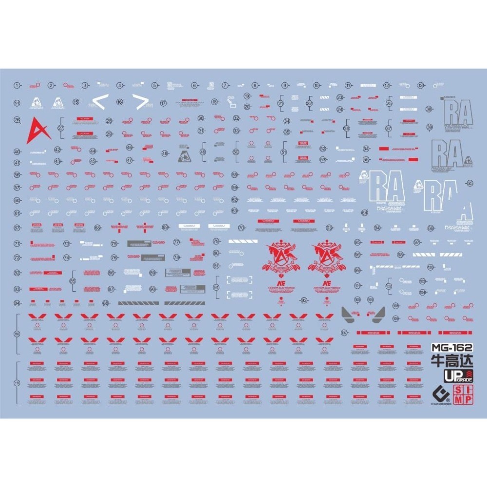 [BUOCO] EVO MG-162  MG ν鋼彈 Ver.Ka 螢光水貼 1/100  Nu鋼彈 (牛鋼)-細節圖2