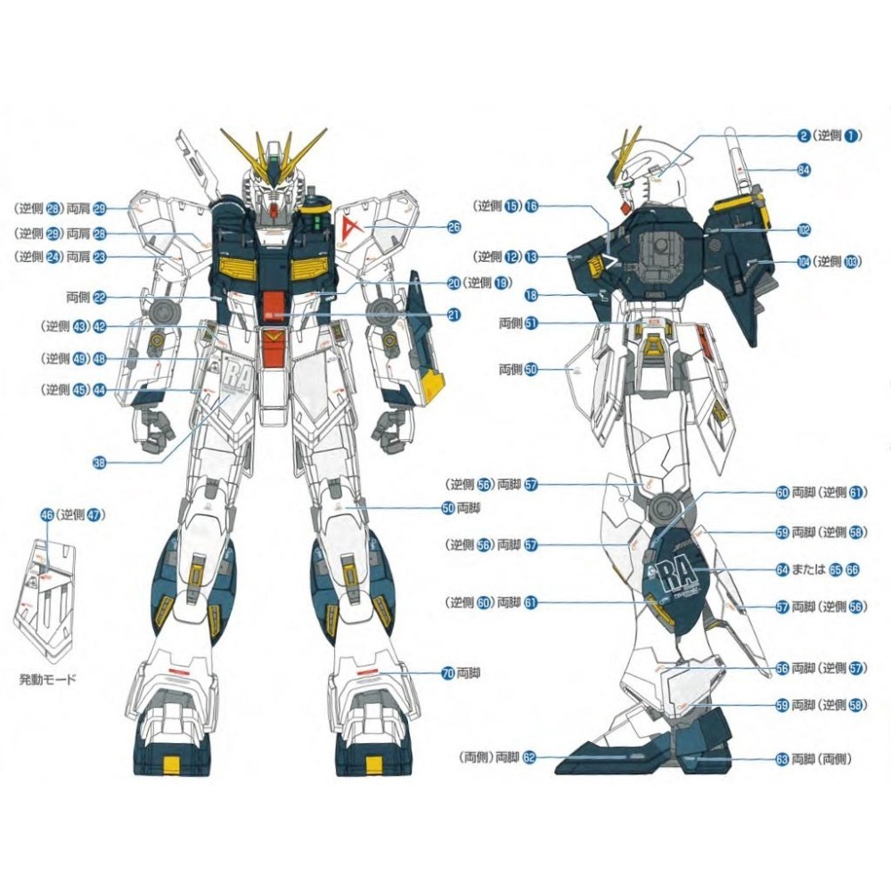 [BUOCO] EVO MG-162  MG ν鋼彈 Ver.Ka 螢光水貼 1/100  Nu鋼彈 (牛鋼)-細節圖3